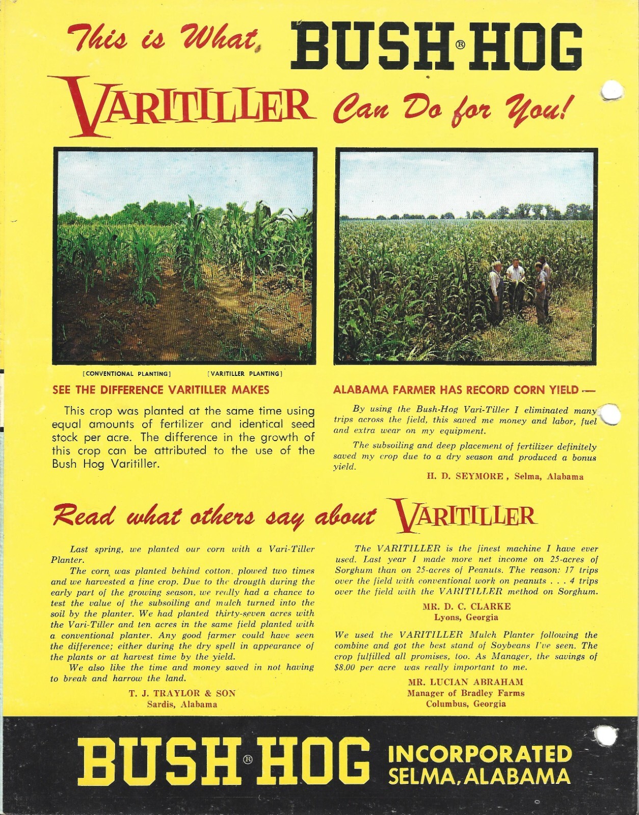 Bush Hog Varitiller Sales Brochure