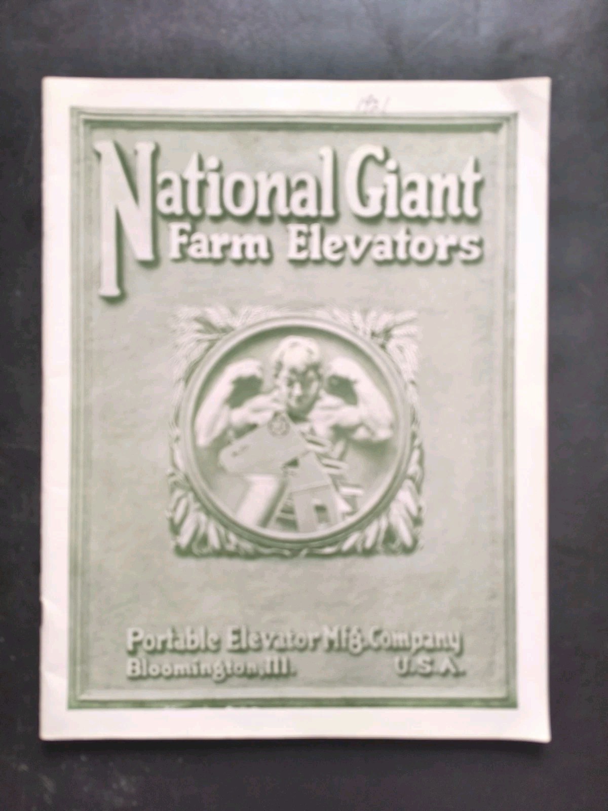 1921 National Giant Sales Brochure. Portable Elevator Mfg Farm Advertising IL