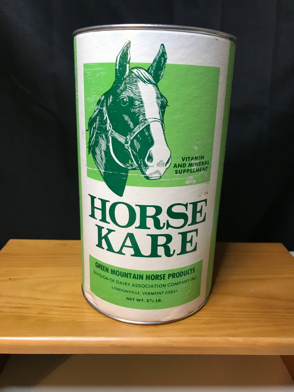 Horse Kare Can Lyndonville, VT Vitamin & Mineral Supplement Green Mountain-Empty