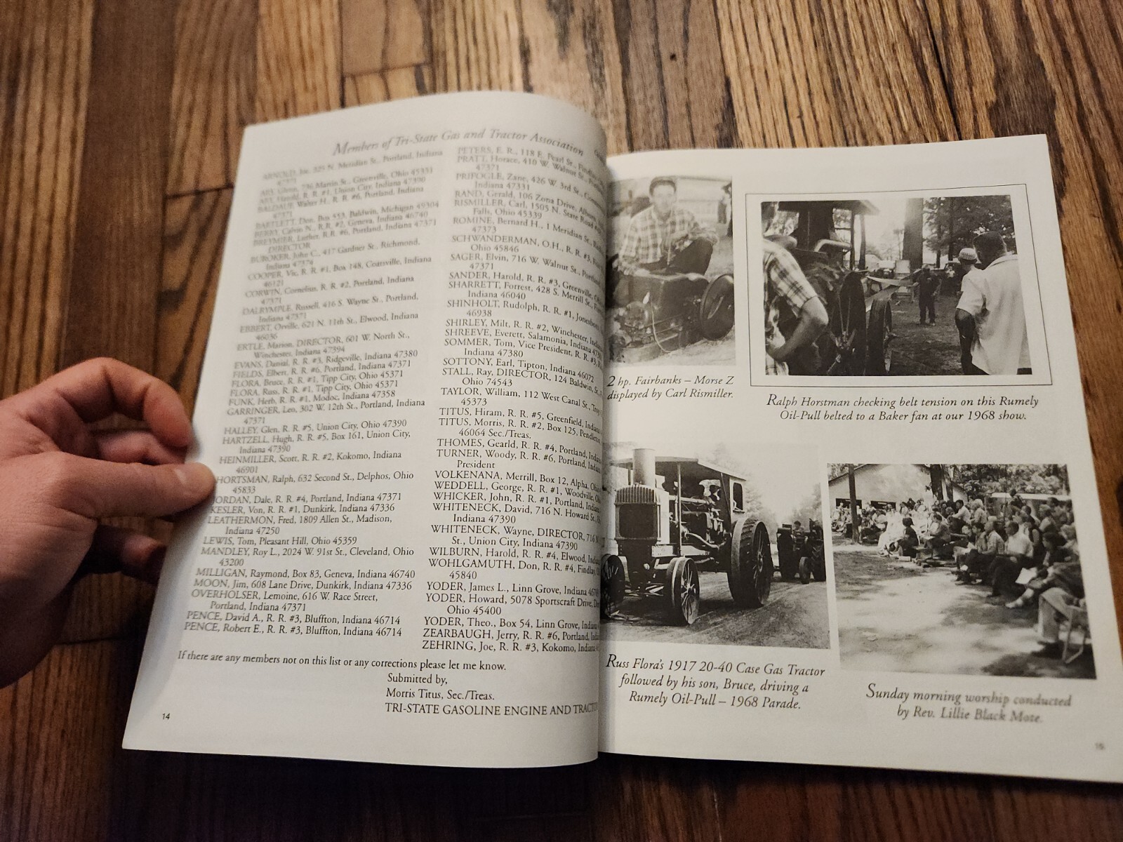 30th Anniversary Tri-State Gas Engine & Tractor Show Portland Indiana Scrapbook