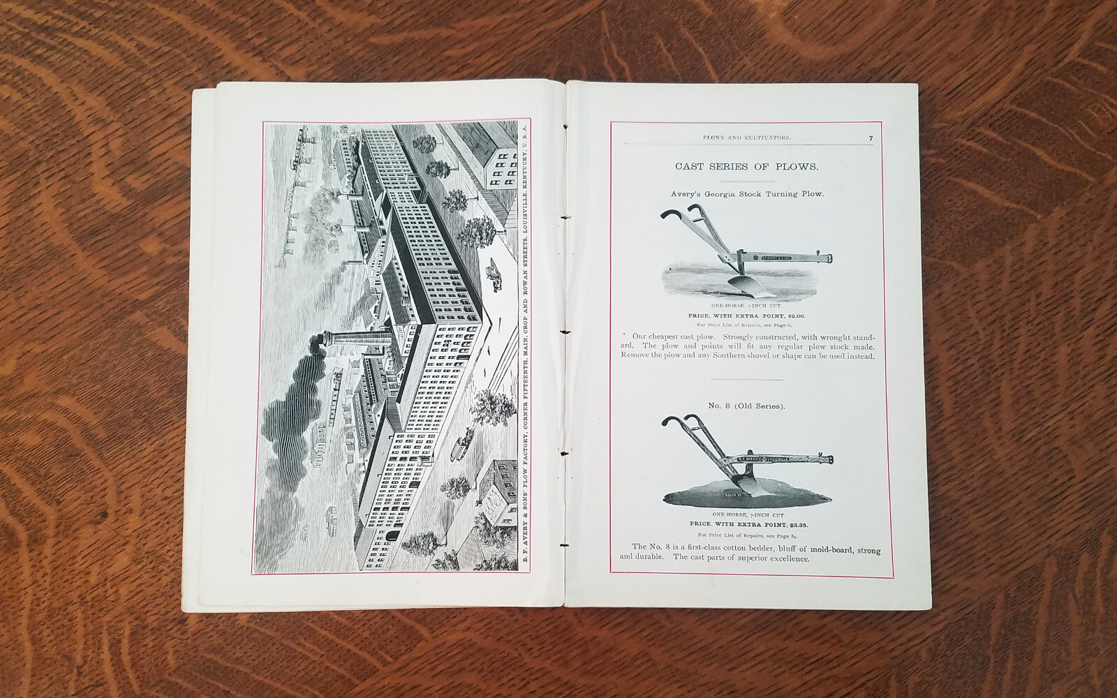 1892 BF Avery Plow Cultivator Farm Garden Catalog Horse Drawn Brochure