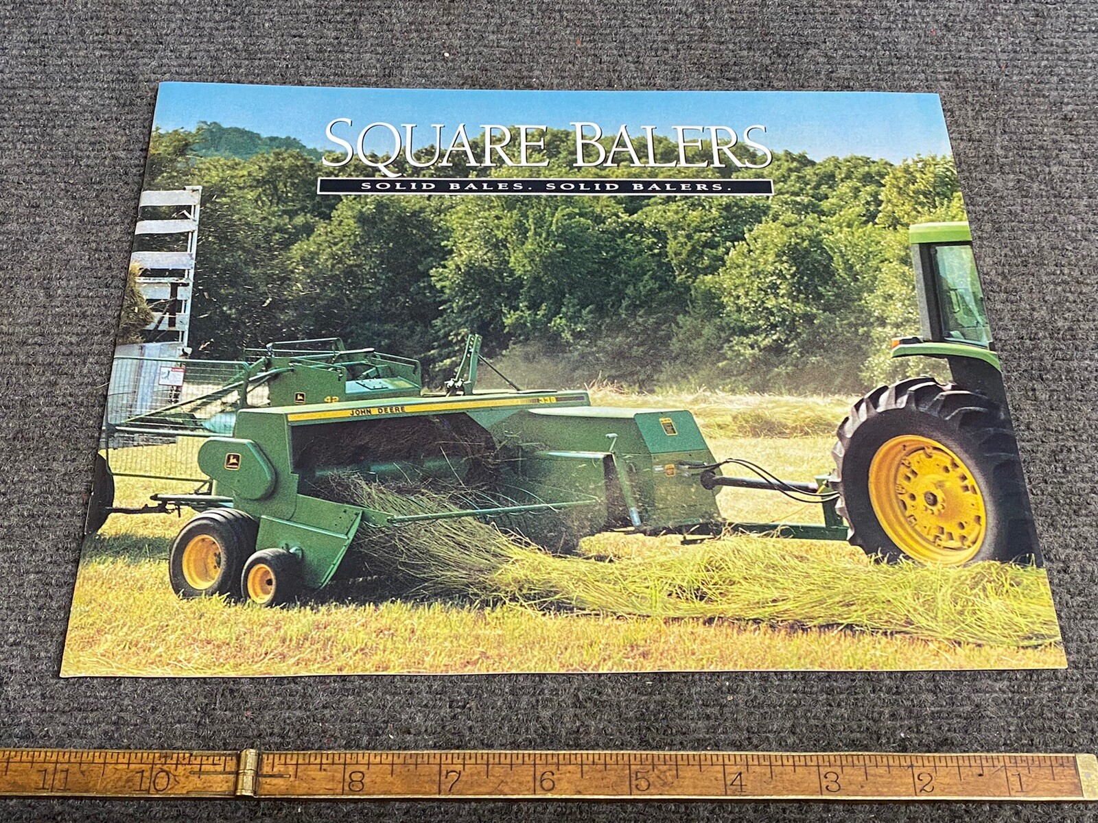 John Deere Square Balers For 1995 Sales Brochure New 12 Pages