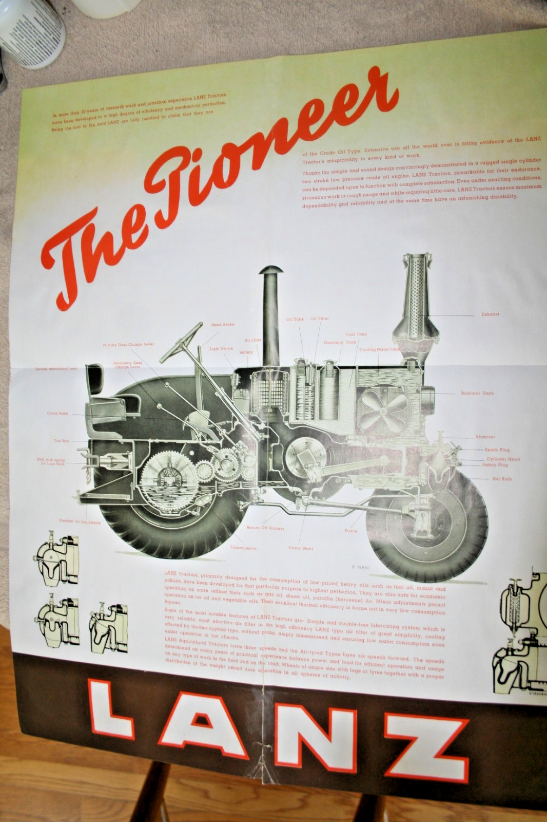 LANZ OIL TRACTOR
