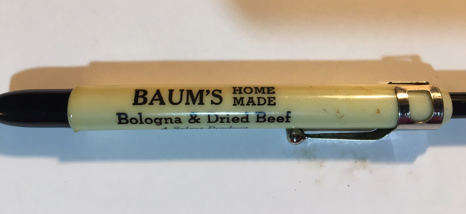 Advertising Baum’s Homemade Bologna Dried Beef Elizabethtown PA Marker Pencil C3