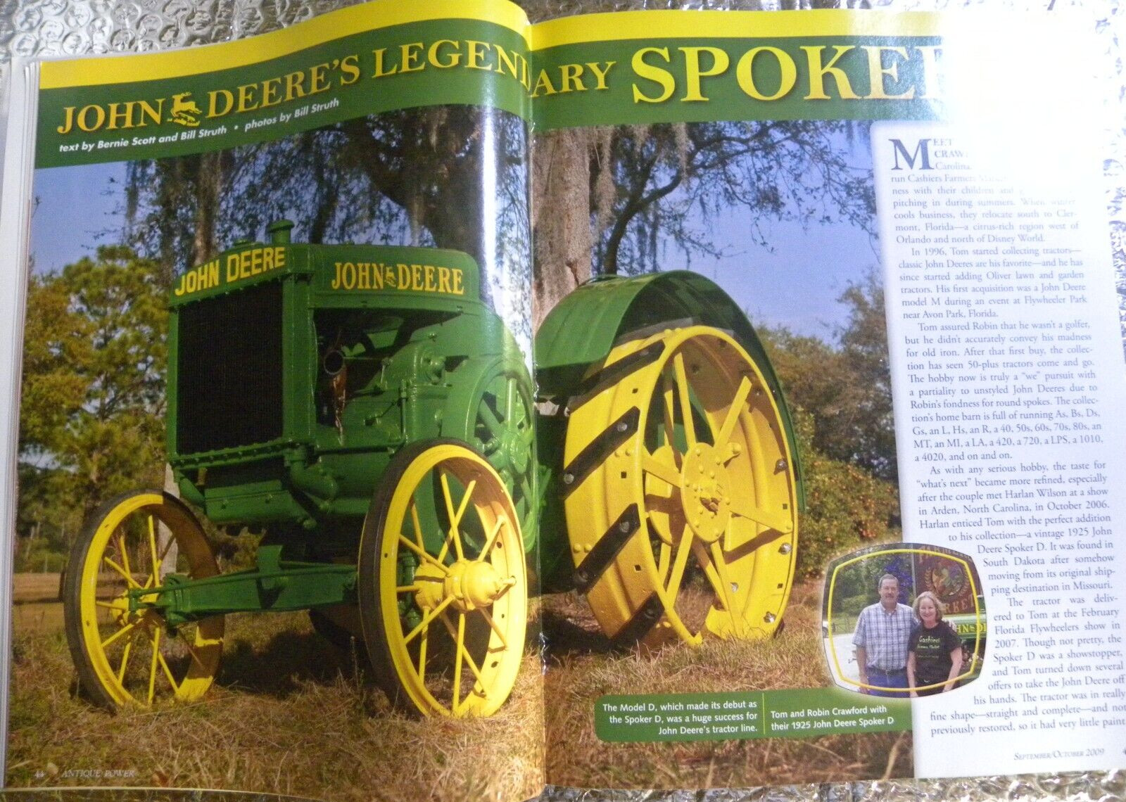 ANTIQUE POWER Magazine September October 2009 John Deere Cover
