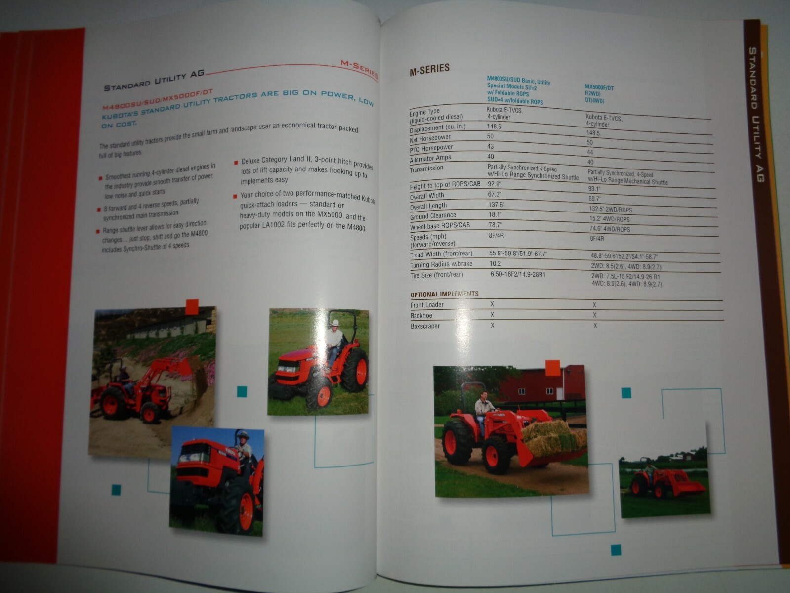 Kubota 2005 Full Line Sales Brochure Manual Tractor Excavator UTV Lawn Tractor