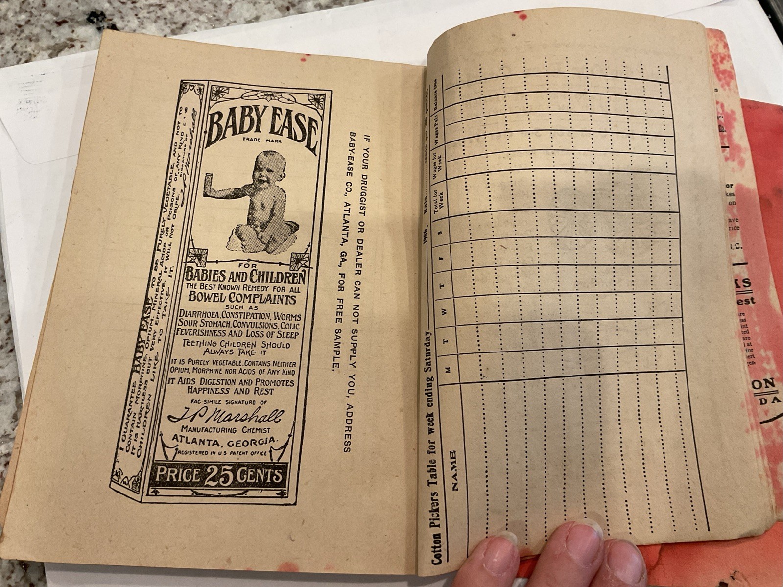 VINTAGE 1906 COTTON FARMER SELLERS MANUAL PEOPLES BANK ORANGEBURG SC Atlanta Ads