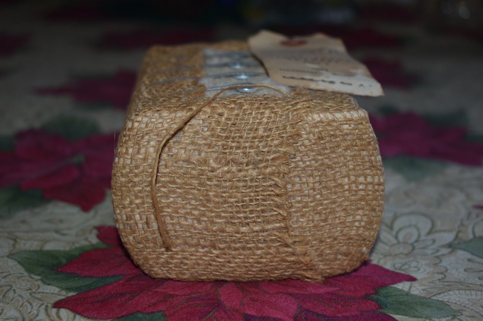 Vintage Souvenir Real Mini Cotton Bale From The Texas Young Farmers Area 2 1982 