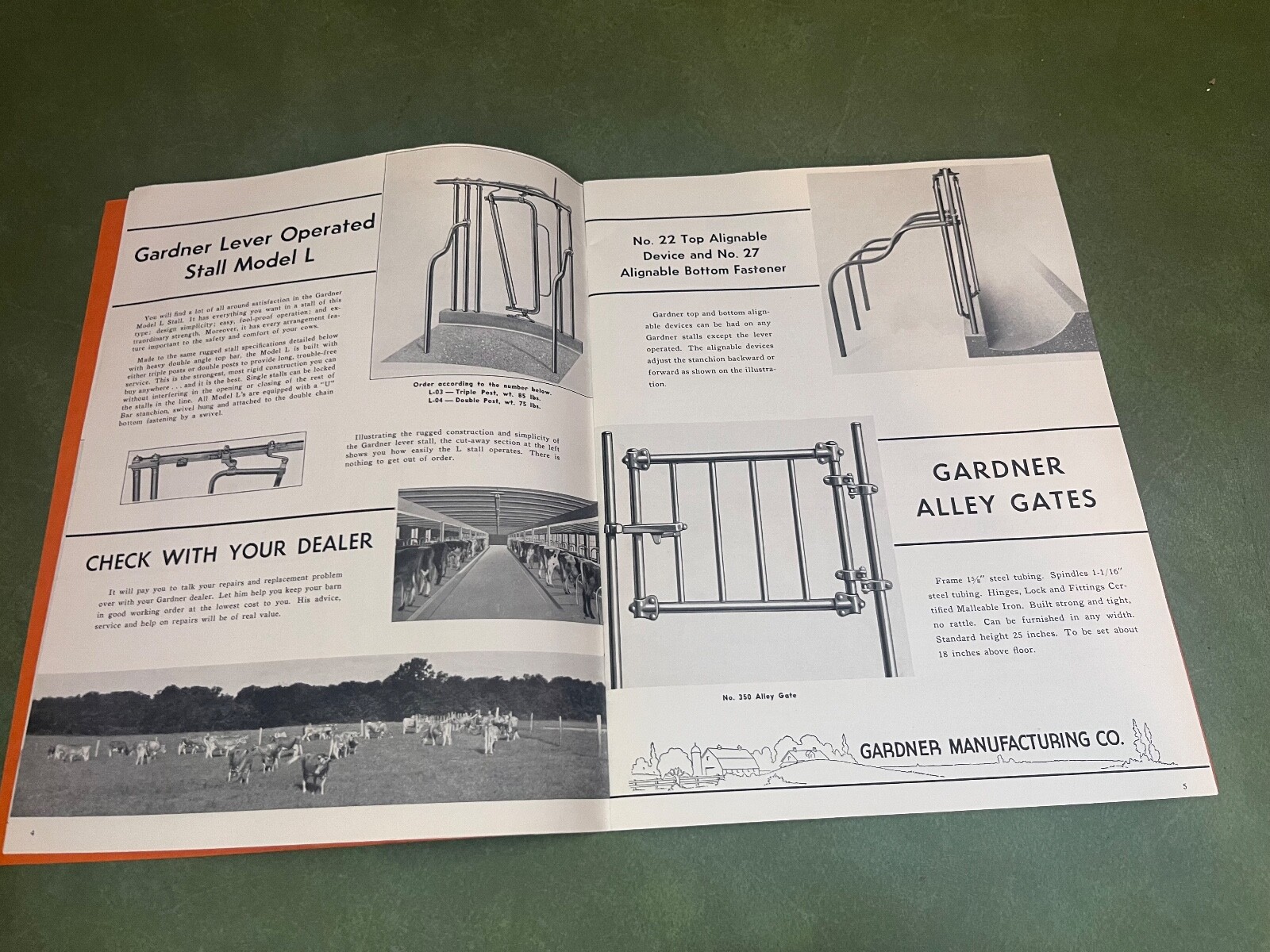 1948 Gardner Manufacturing Catalog Barn & Agricultural Equipment Horicon Wis