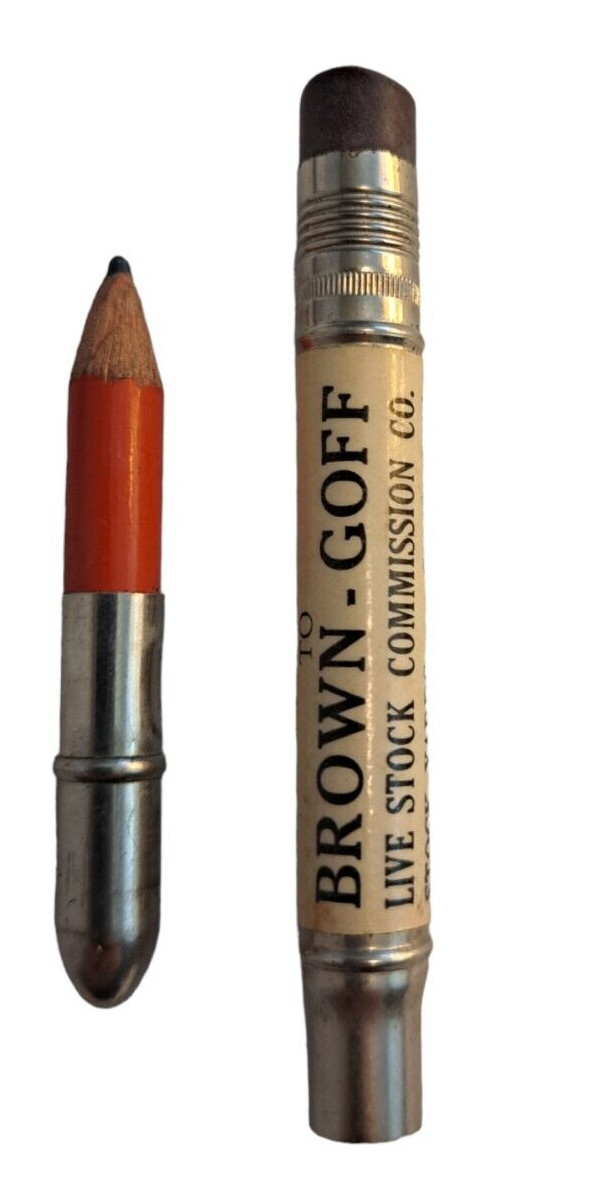 Brown Goff Livestock Commission Co Stock Yards Sioux City IA Bullet Pencil