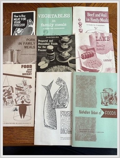 USDA Home & Garden Bulletins 1970s – Meat Freezing & Nutrition – 7 Pamphlets