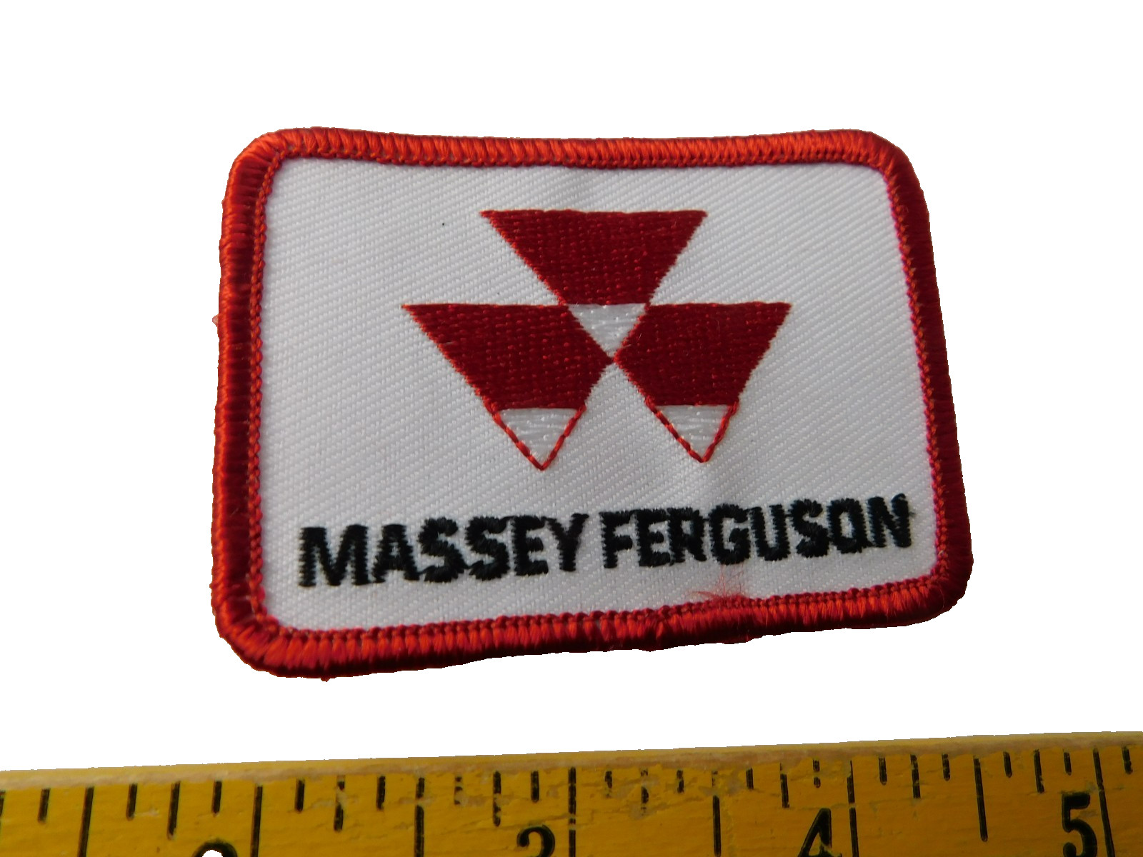 MASSEY FERGUSON TRACTOR PATCH HAT BADGE DEALER FARM ADVERTISING CLASSIC LOGO