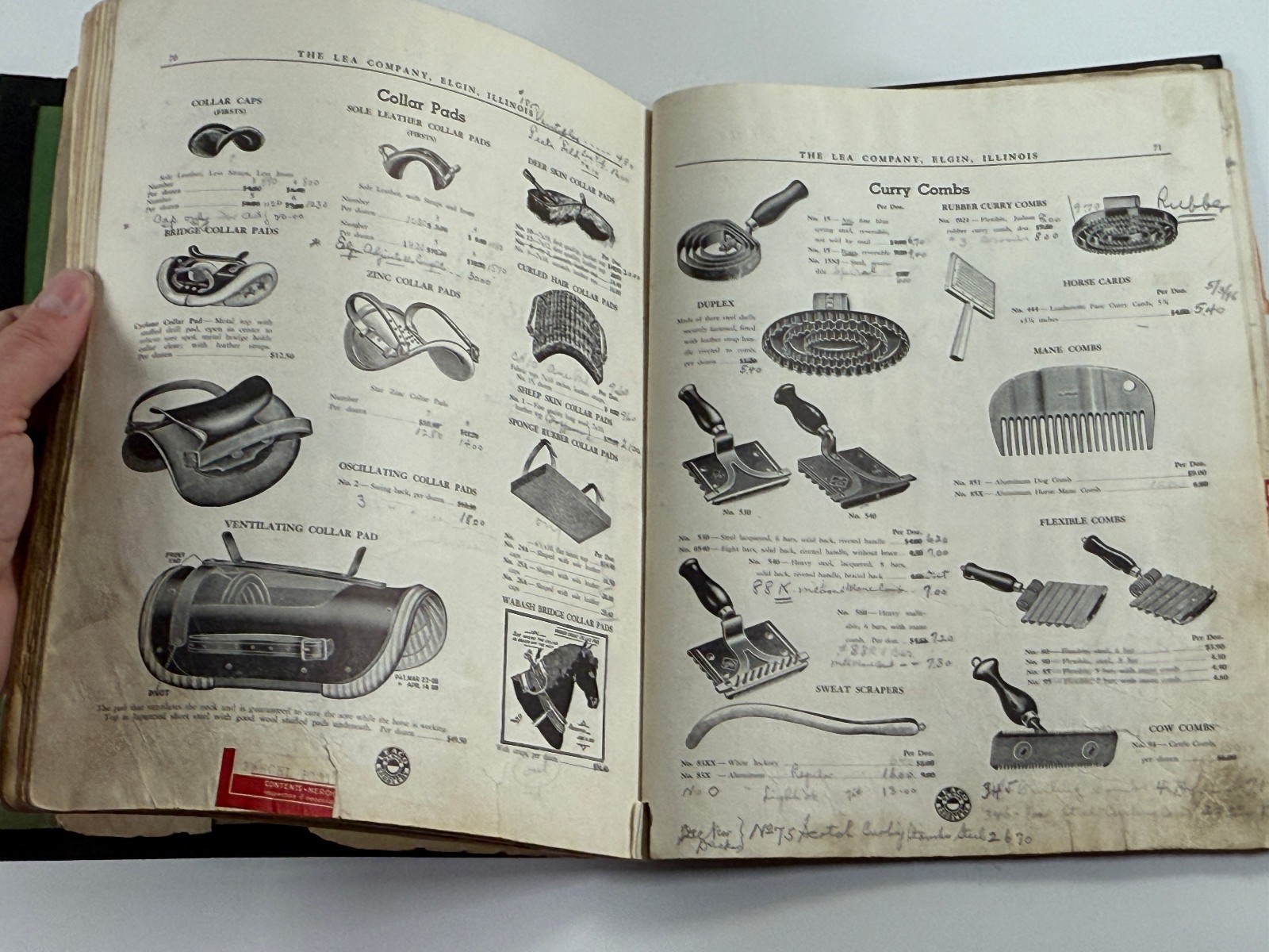 RARE 1890 Lea Co Horse Harness & Implement Catalog Book Saddles Elgin Illinois