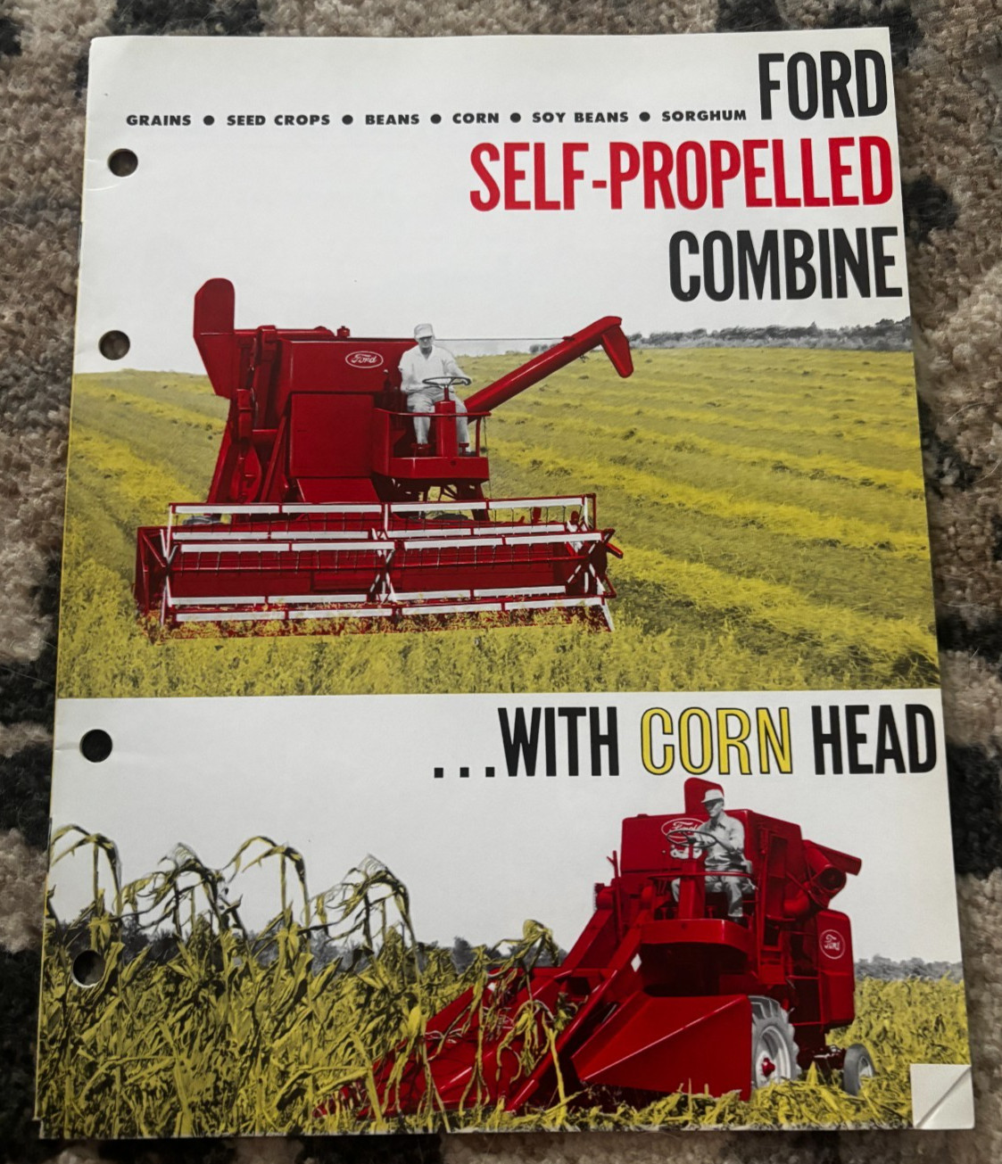 Ford Self Propelled Combine For 1961 Brochure DCPA26