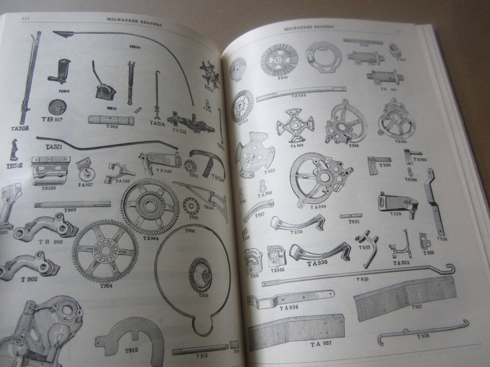 c.1920&rsquo;s – MILWAUKEE Harvesting Machines – Repair PARTS CATALOG – MOLINE