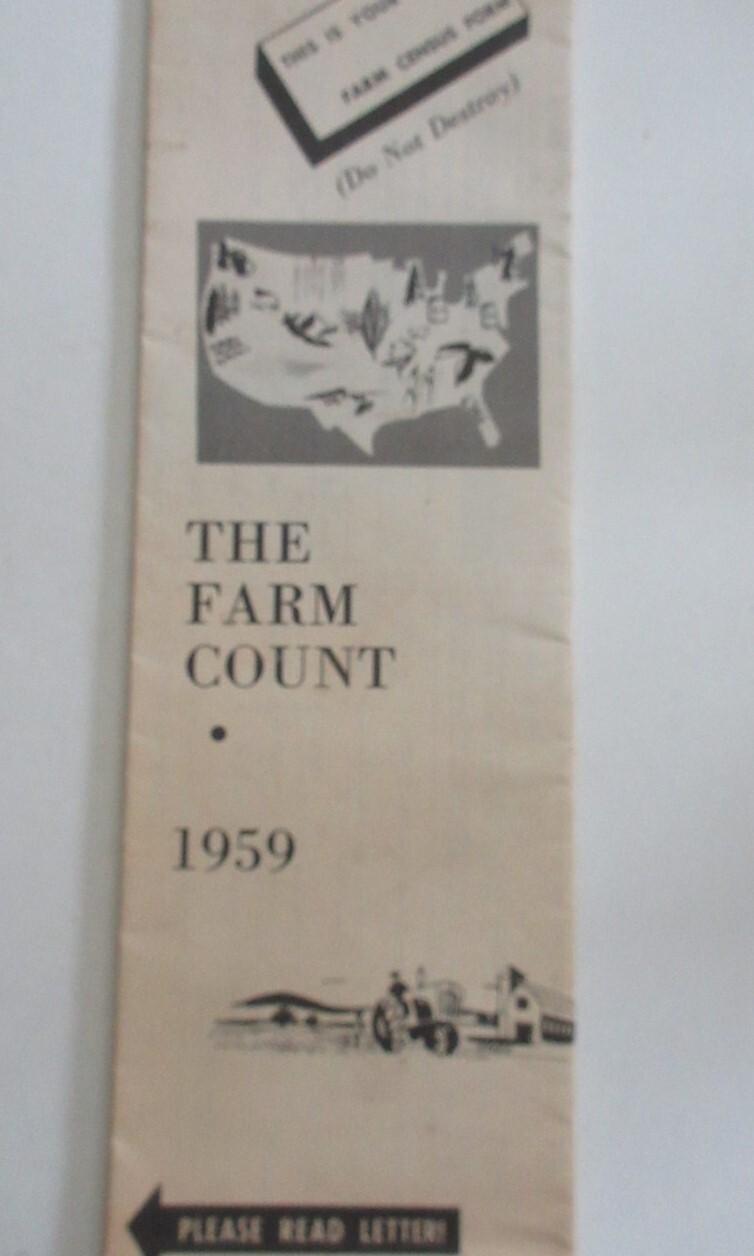 1959 The Farm Count – US Census of Agriculture – New Jersey