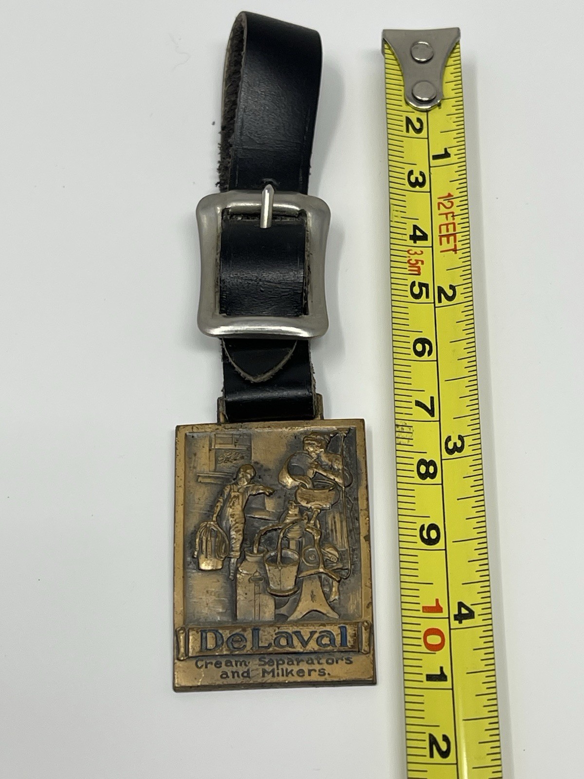 Antique De Laval Cream Separator Watch Fob Early 1900s Dairy Farm Advertising