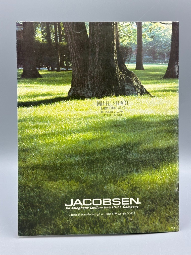 1977 JACOBSEN LAWN TRACTORS Riding Mower Advertising Catalog Vintage