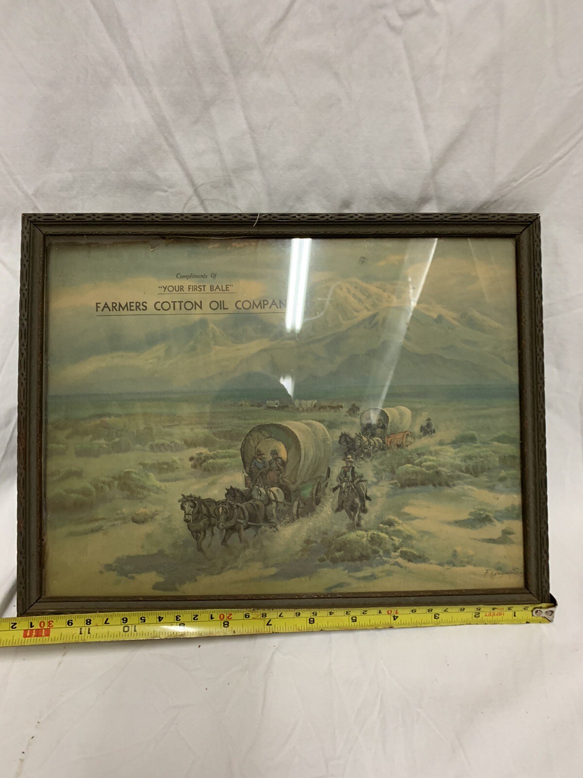 Compliments “Of Your First Bale”Farmers Cotton Oil Company