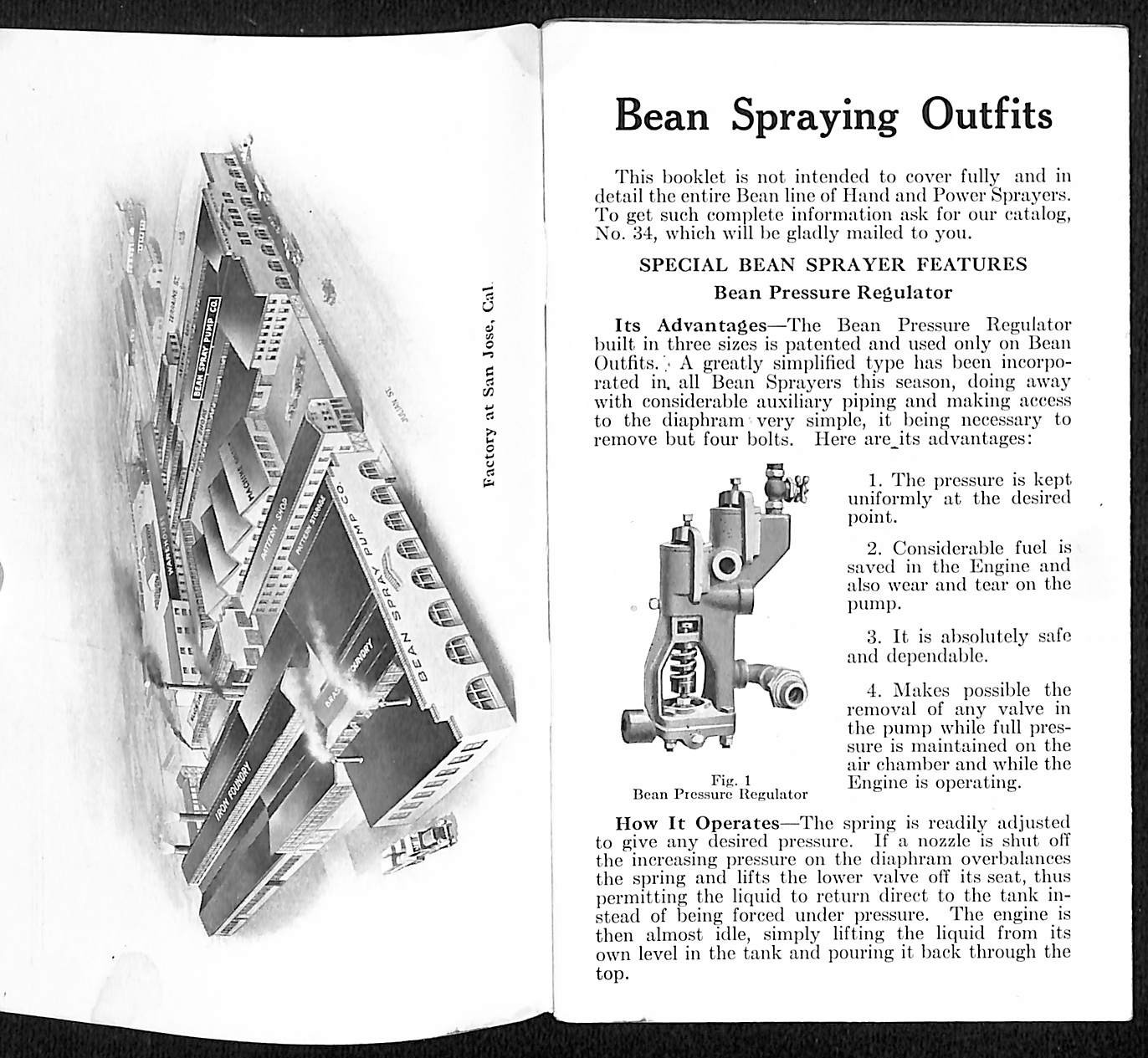 Bean Spray Pump Co Lansing, MI Hand and Power Sprayers Catalog No. 34 32pp (#1)