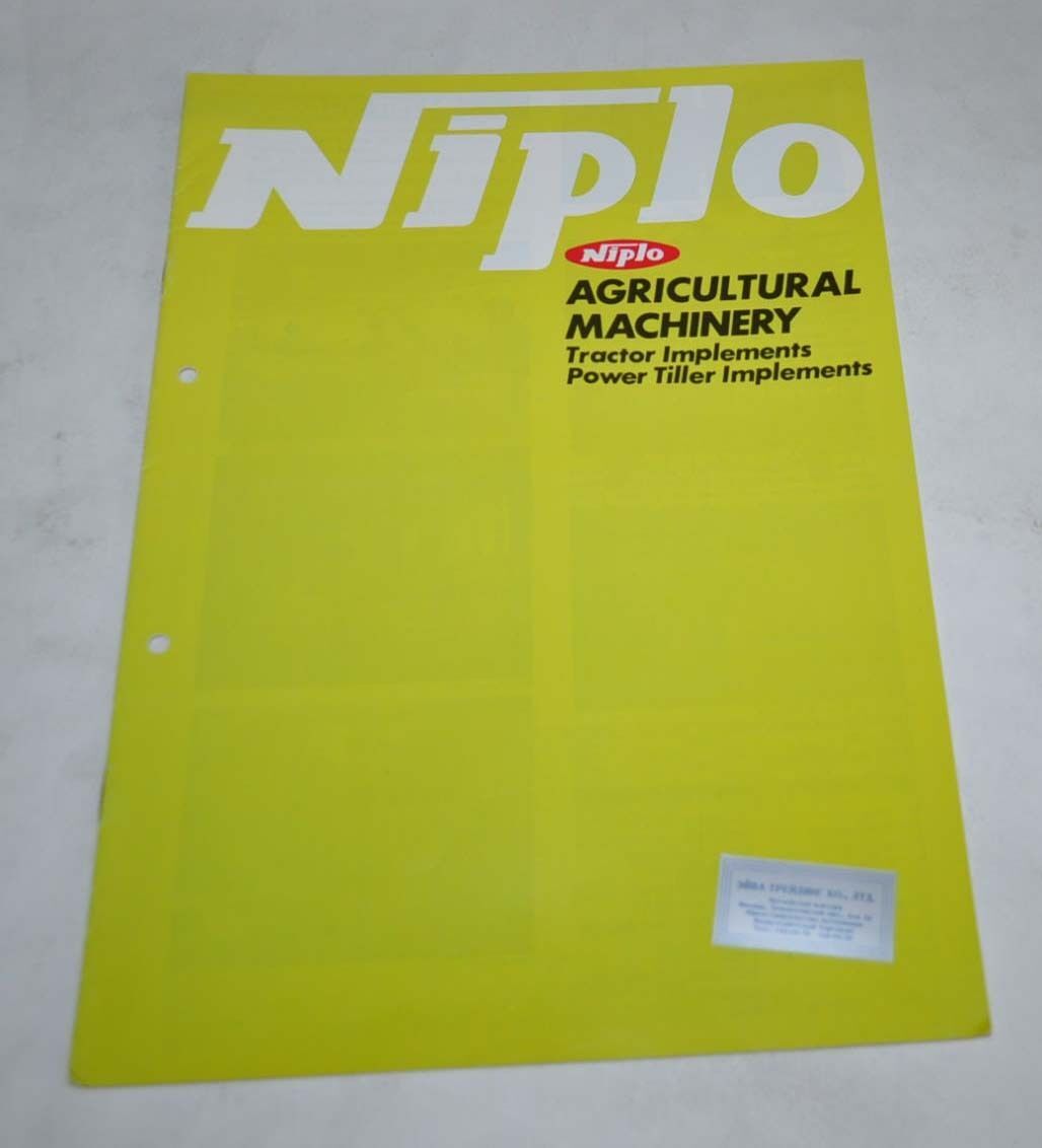 Niplo Matsuyama Plow Agriculture Japanese Brochure Prospekt