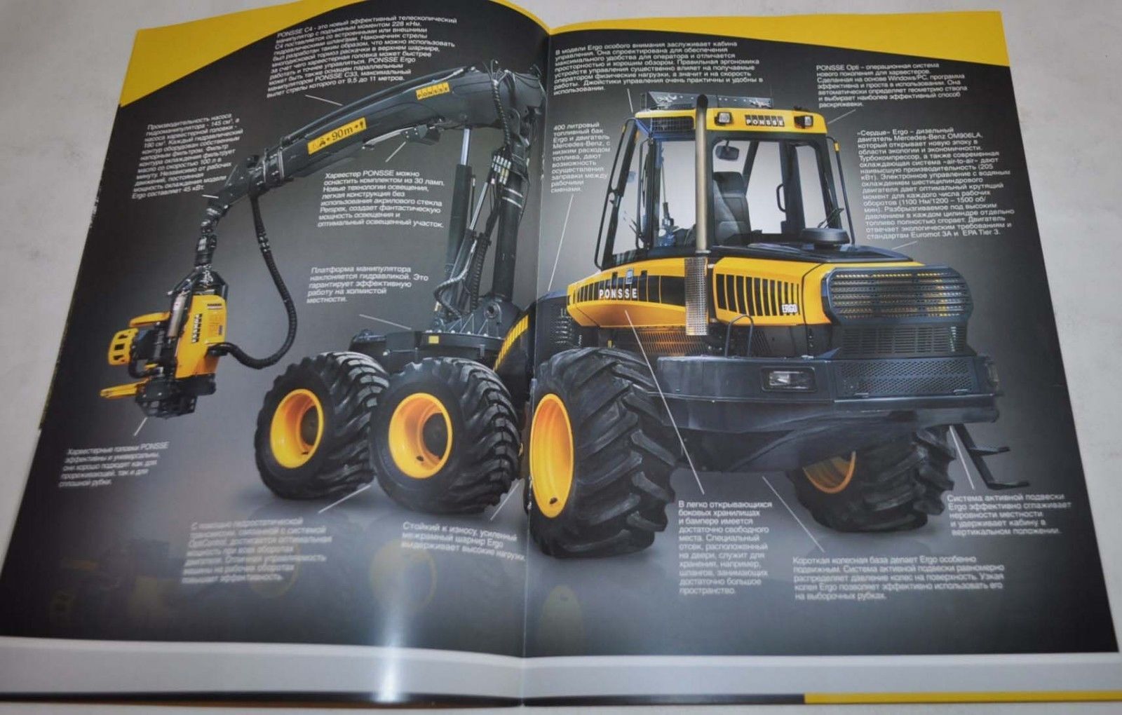 Ponsse Ergo Harvester Logging Brochure Prospekt