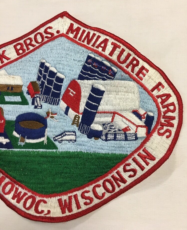 Vintage Patch Fredrick Bros Miniature Farms Oconomowoc, Wi. Large 9&Prime; X 7 1/2&Prime;