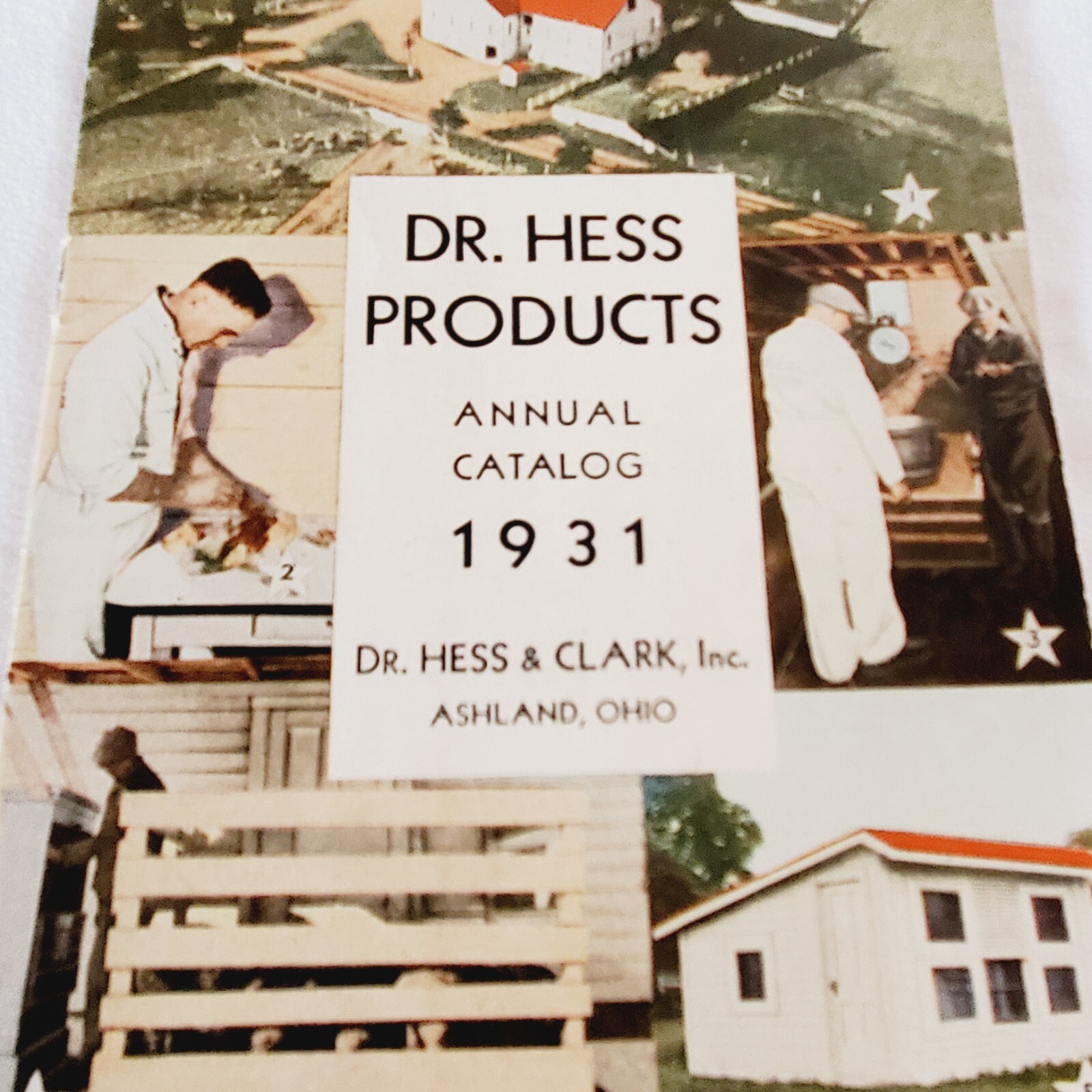 1931 Dr. Hess Clark Products Catalog Ashland Ohio 24 Page Book Animal Husbandry