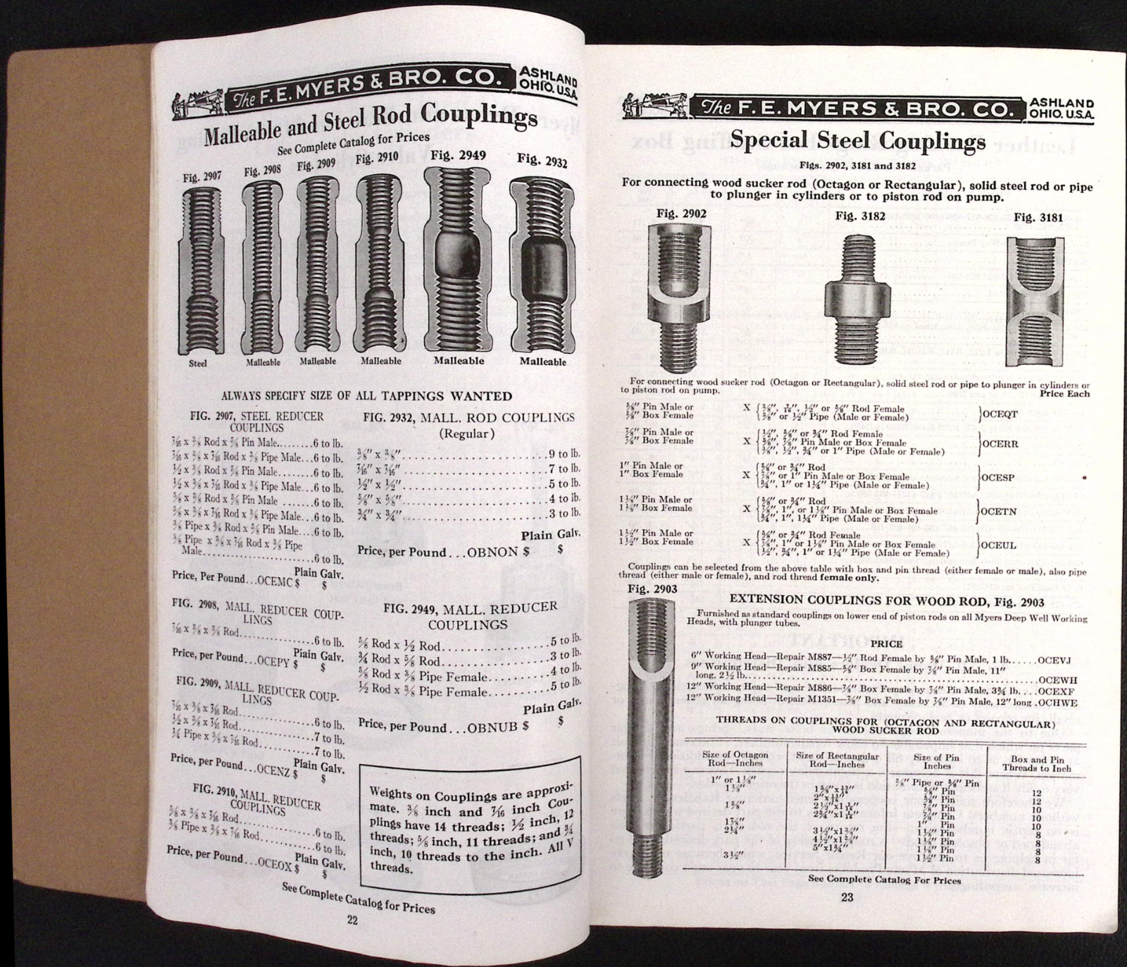 F E Myers & Bro Co Ashland OH No. R42 Repair Catalog Sprayers Hay Tools 1942