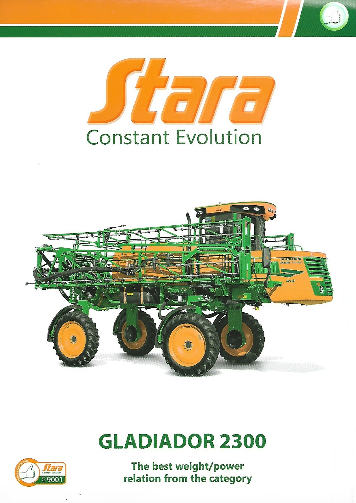 Farm Brochure – Stara – Gladiador 2300 – Self-Propelled Sprayer – 2015 (F7610)