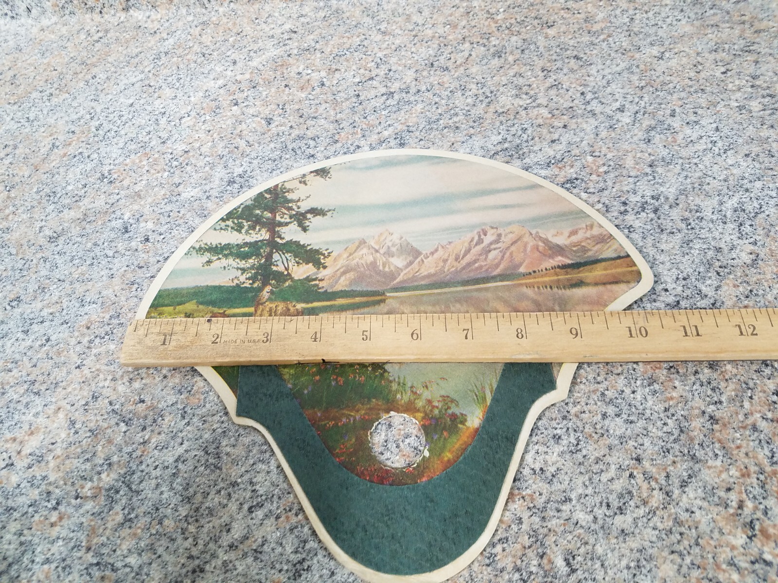 VINTAGE WALLACES&rsquo; FARMER 100TH ANNIVERSARY HAND HELD FAN, DES MOINES, IOWA, 1955
