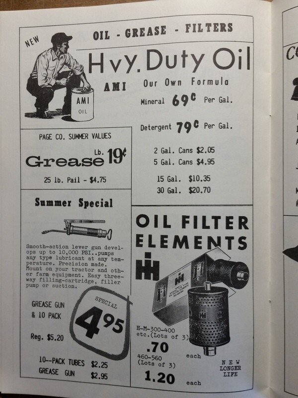 c1950 Page Co IHC Farm Catalog Prairie du Sac WI Implements Parts Tools Etc