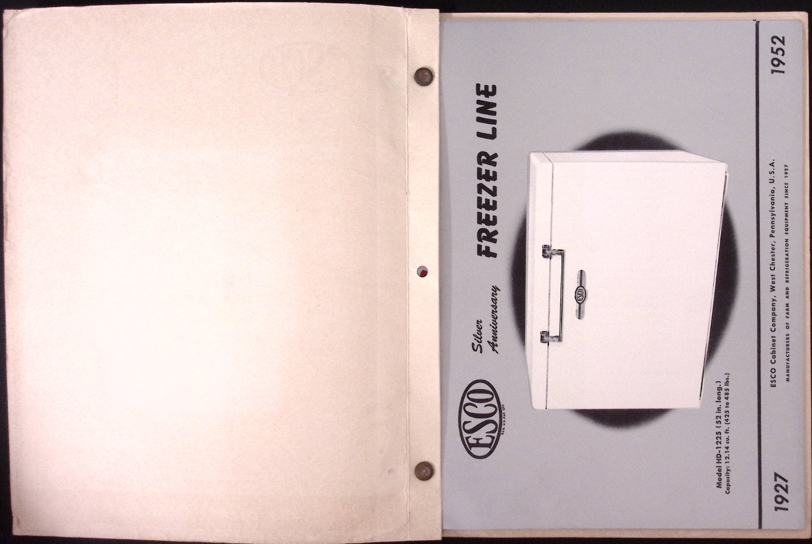 Esco Tops Thermally Freezers Milk Coolers Refrigeration Dairy Equipment Brochure