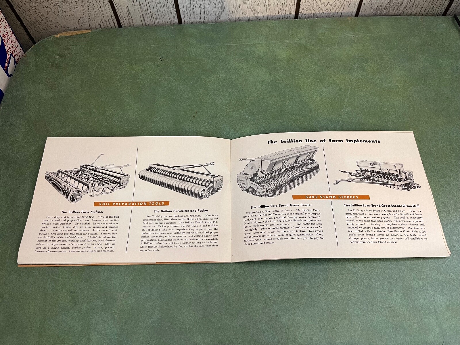 Vintage Original Brillion Iron Works Brochure With Letter
