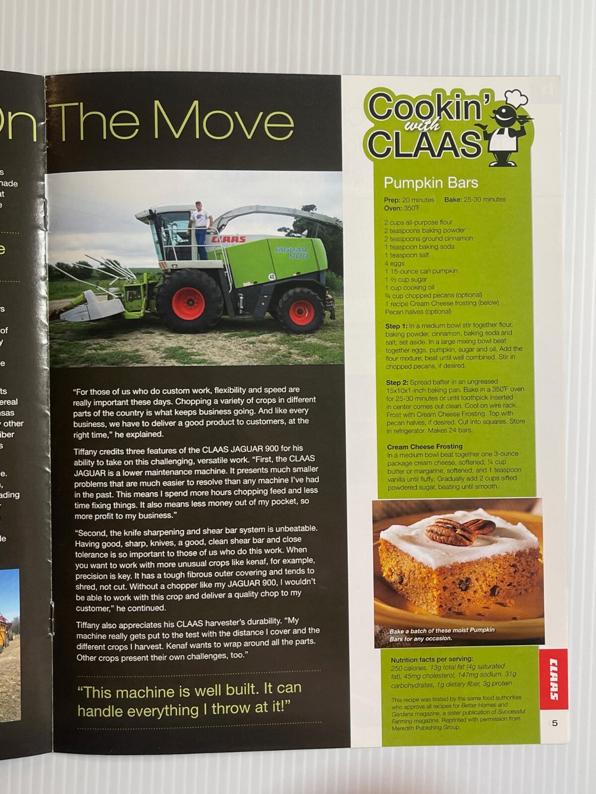 CLAAS – Technology At Work Sales Brochure *2008* (Showroom Mailer Brochure)