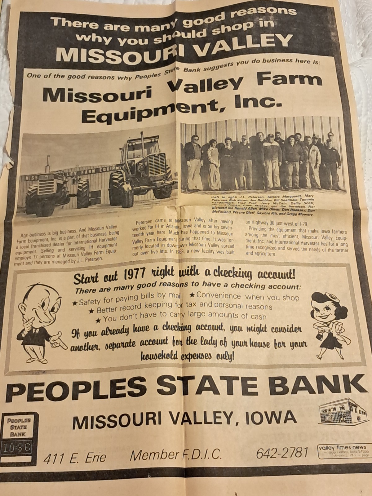Items Pertaining To Missouri Valley Farm Equipment,Inc./ International EQ (s)