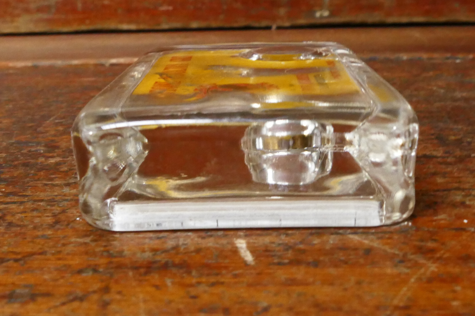 RARE Vintage 1960s Cherrystone Poultry Grit New Ulm Minnesota Glass Paper Weight
