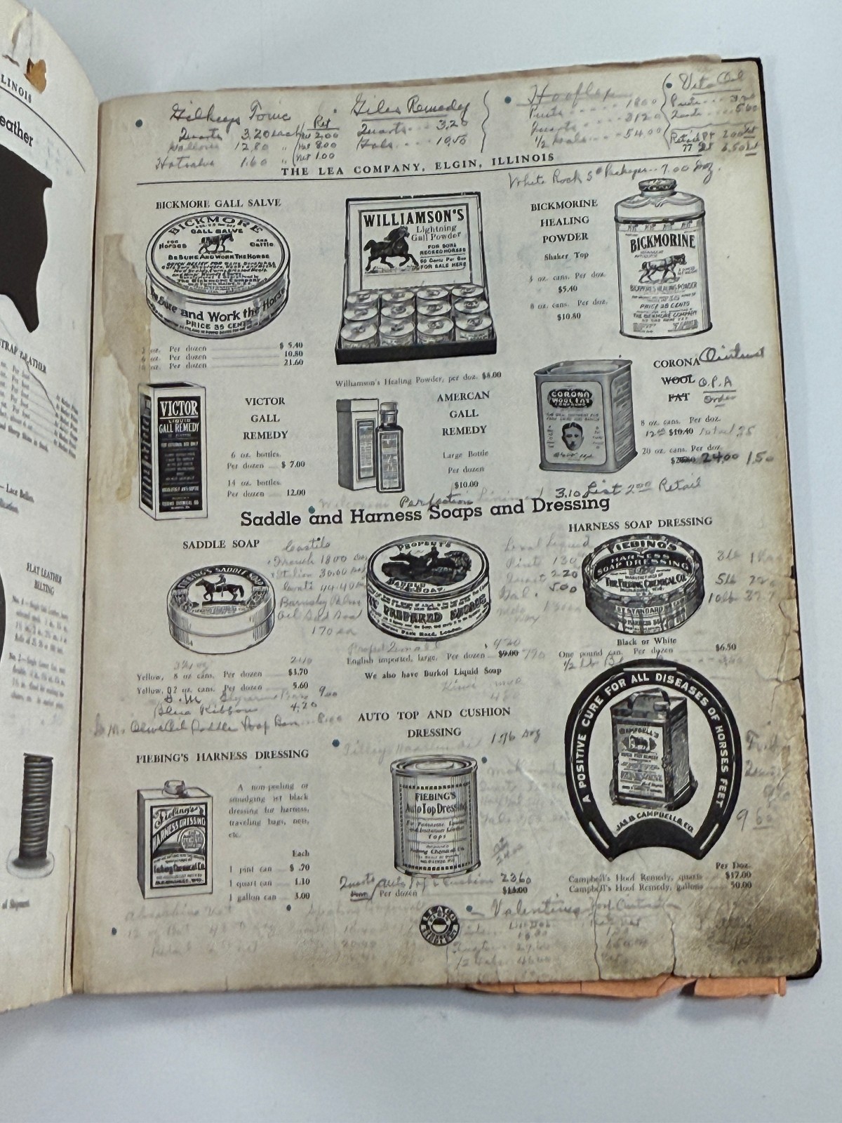 RARE 1890 Lea Co Horse Harness & Implement Catalog Book Saddles Elgin Illinois