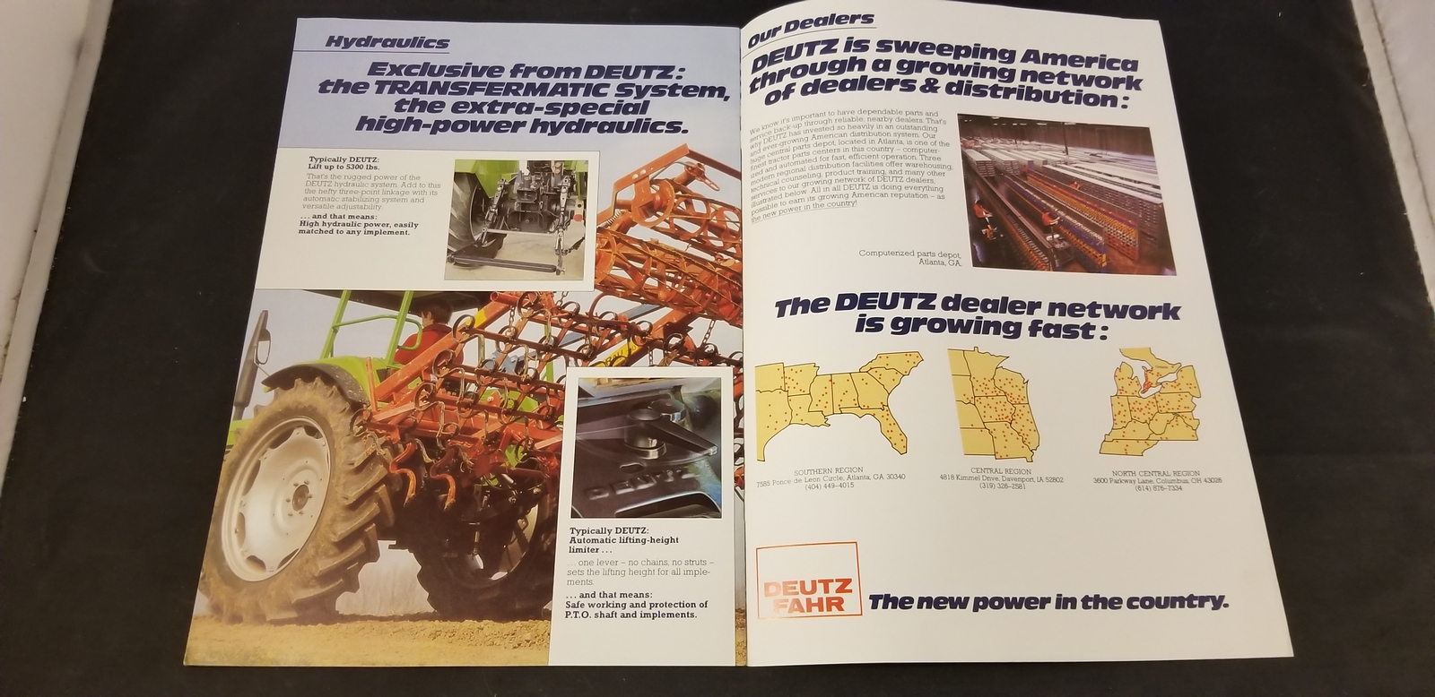 1980 Deutz Fahr Deutz D 45 07, D 52 07, D 62 07 Tractor Sales Brochure Germany