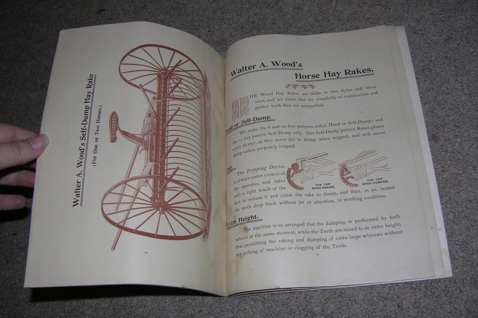 1895 Antique Walter A. Wood Mowing & Reaping Machine Farm Machinery Catalog
