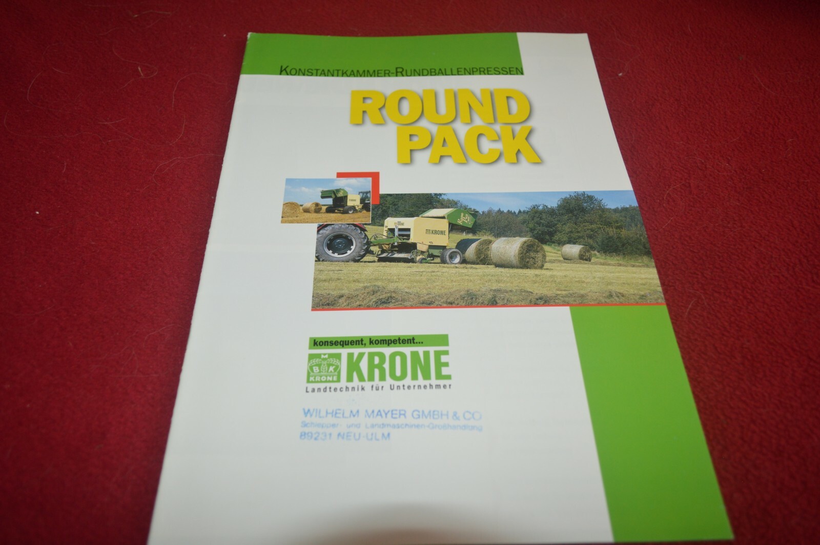 Krone Round Pack Round Baler Dealer&rsquo;s Brochure FCCA