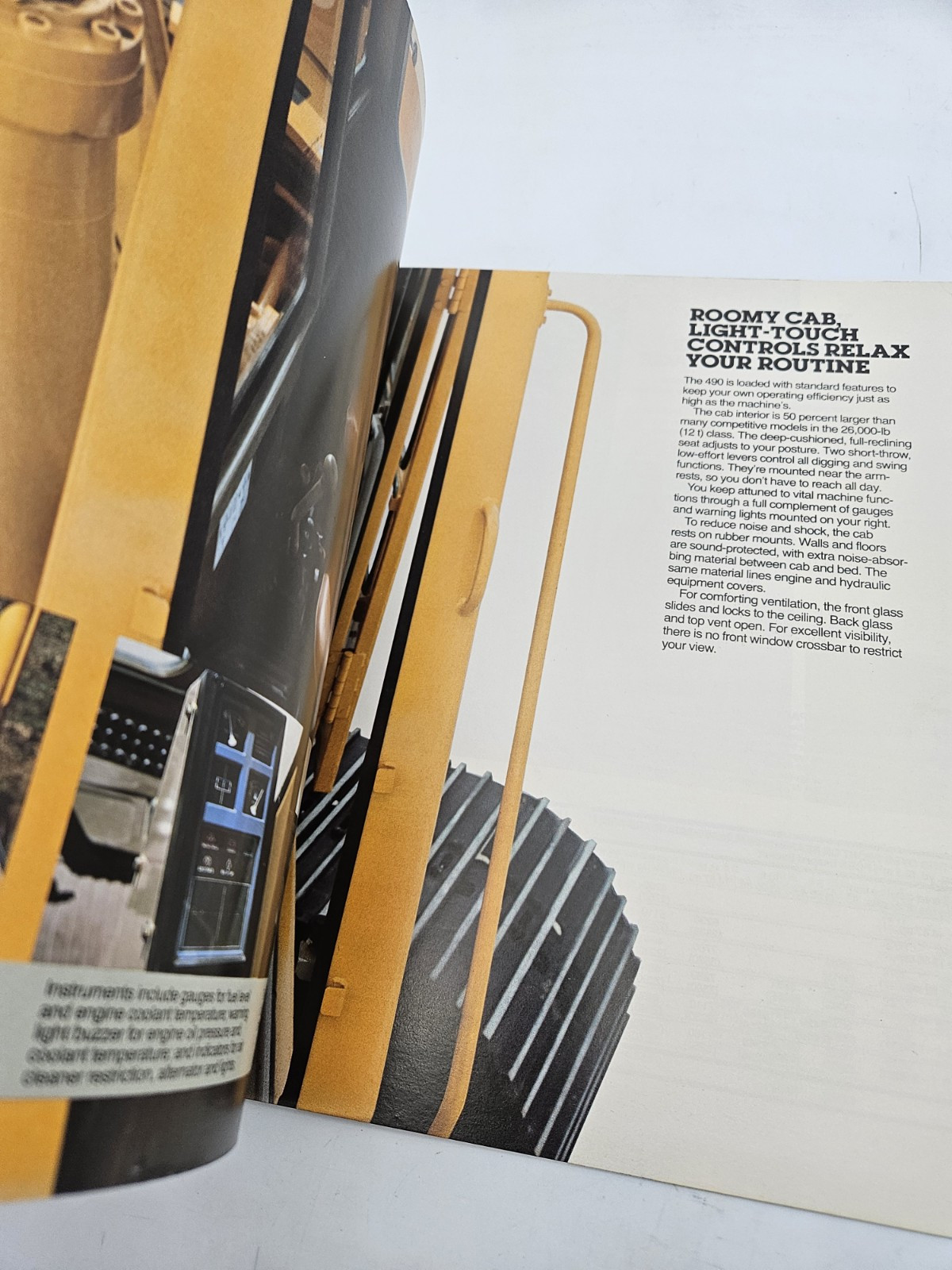 Vintage Caterpillar 490 Excavator Construction Sale Brochure