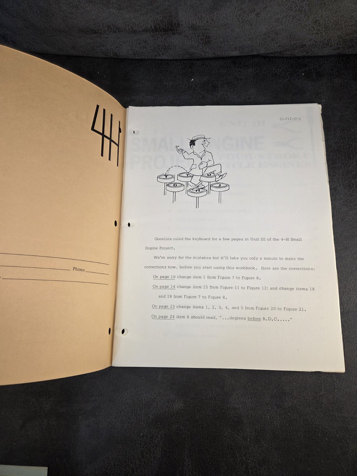 Vintage 1960s 4-H Manual Lot (5) Tractor Small Engine Automotive Safety Iowa