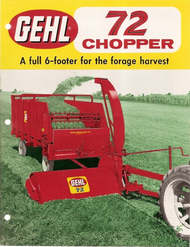 Farm Implement Brochure – Gehl – 72 – Chopper – Forage Harvest (FB398)