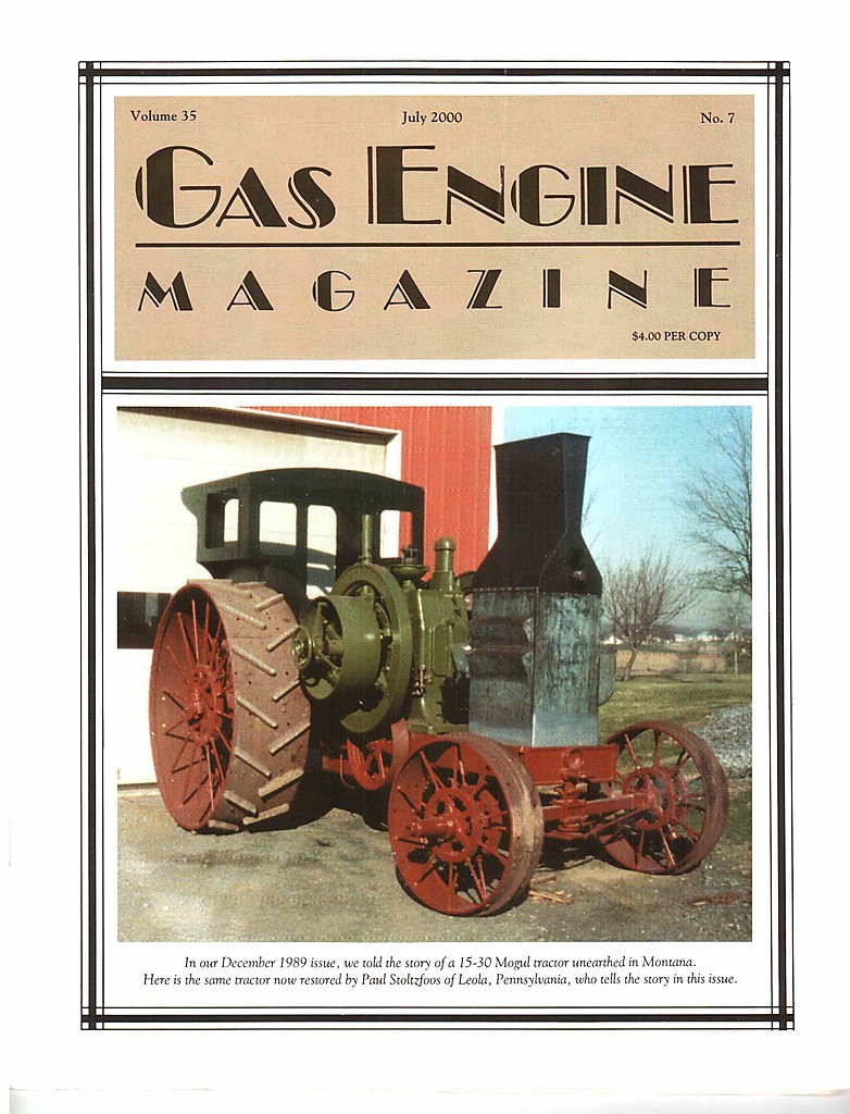 15-30 Mogul tractor, Prony Brake, Electro-Magnetic Engine, 1898 Hercules