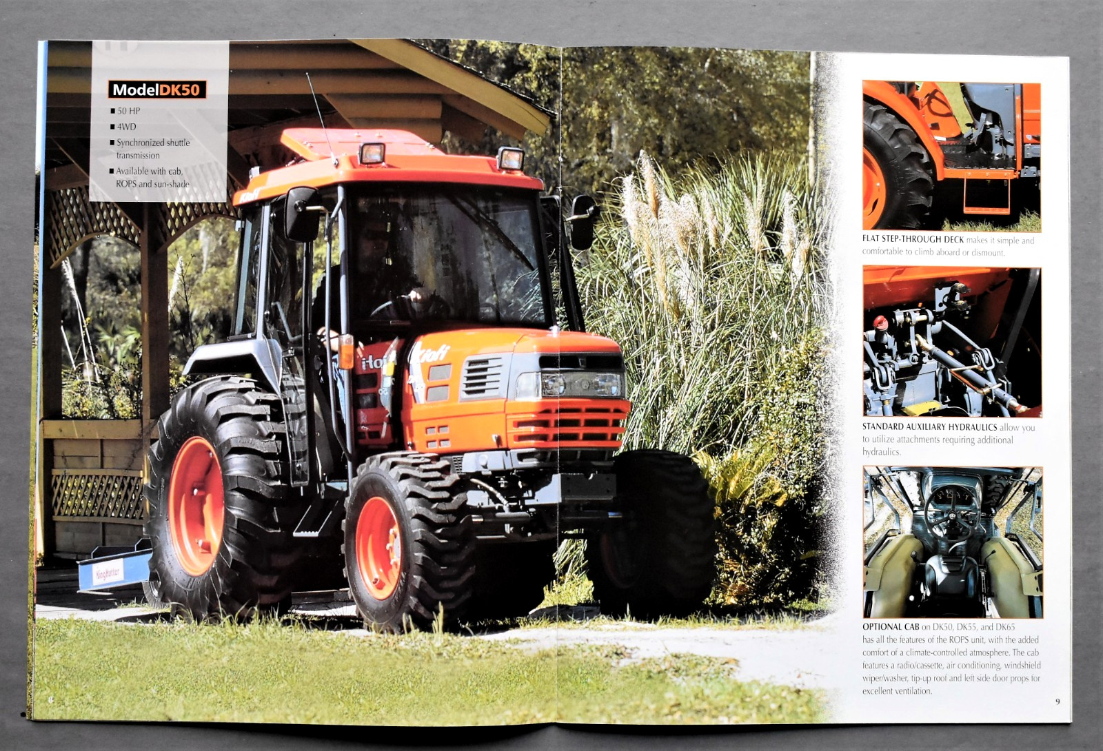 ORIGINAL 2008 KIOTI DK SERIES TRACTOR SALES BROCHURE ~ 22 PAGES ~ 8.5&Prime; x 11&Prime;