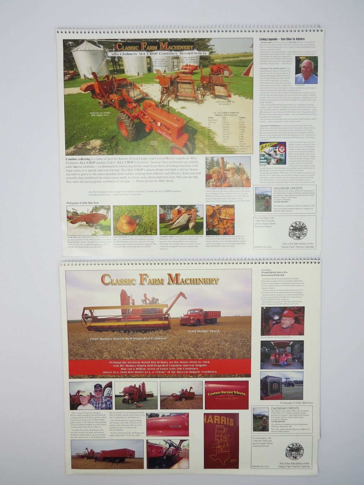 26 Classic Farm Tractors Calendars 3rd-28th Collector&rsquo;s Edition 1992-2017 DuPont