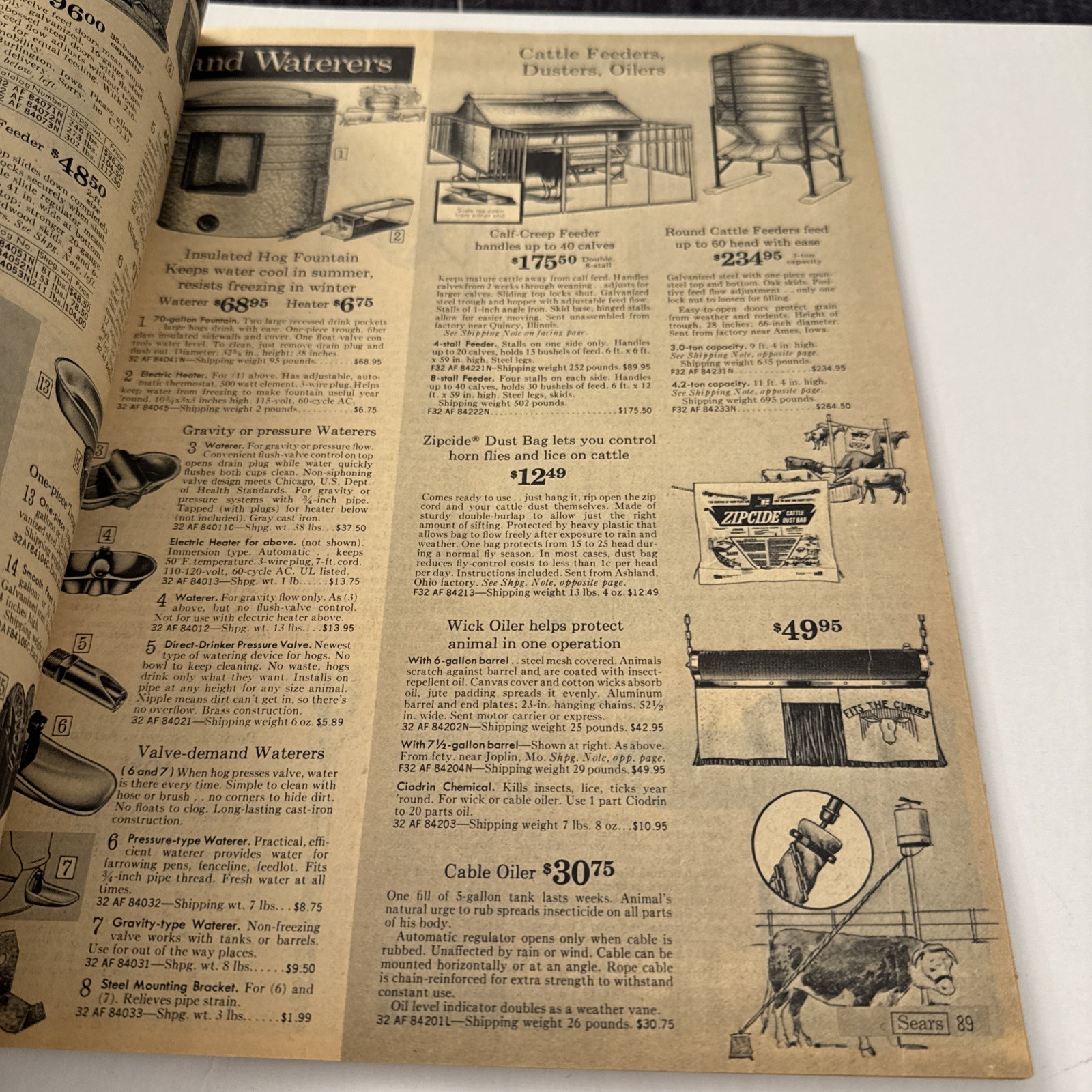 Sears 1972 Suburban Farm Catalog SS/15 12 Custom Compact 8 Garden Tractor EB6