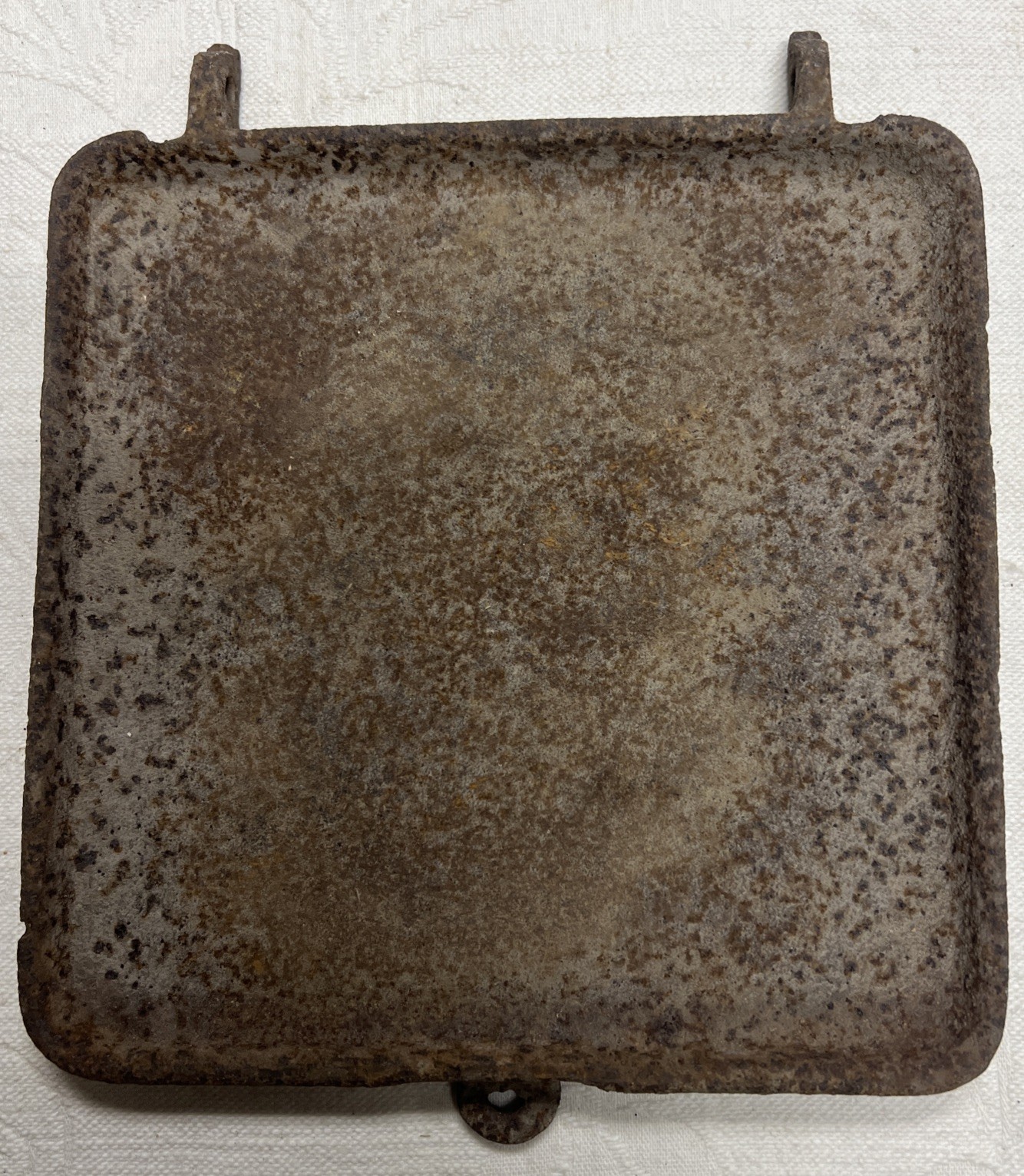 Antique Hayes Cast Iron Two Row Corn Planter Lid