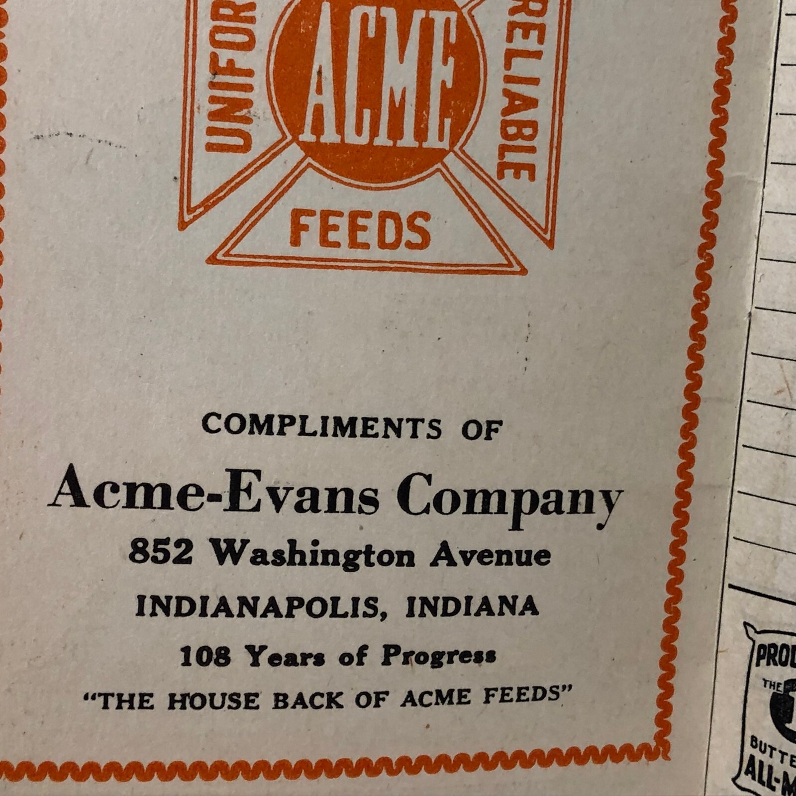 Vintage 1930 Pocket Farm Account Book Advertising Van Wert Grain Co. Van Wert OH